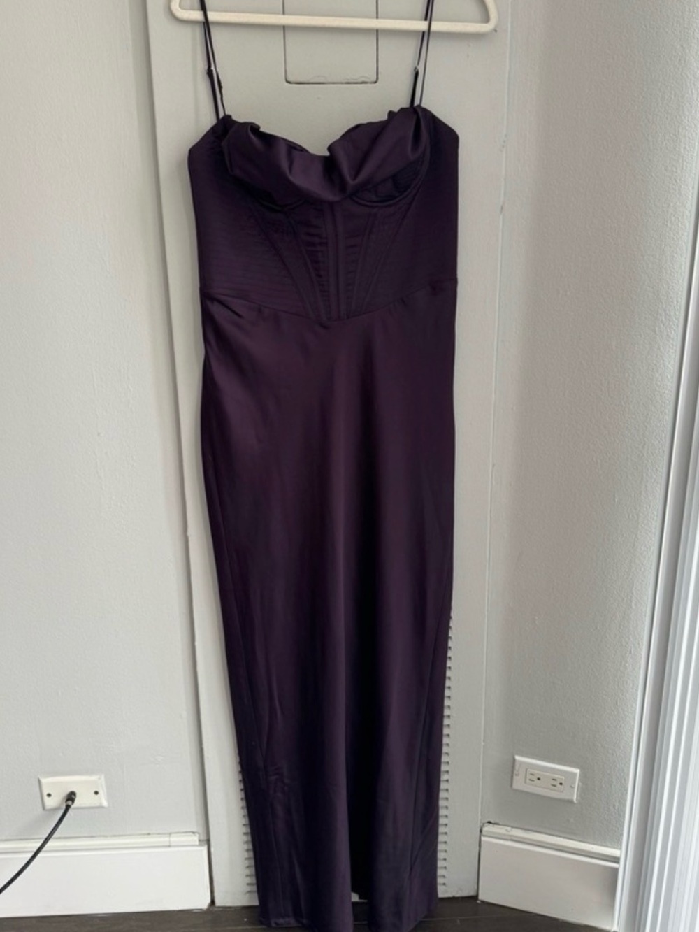 House of CB Thea Maxi Dress in Plum | XL | Formal Gown - Picture 3 of 4